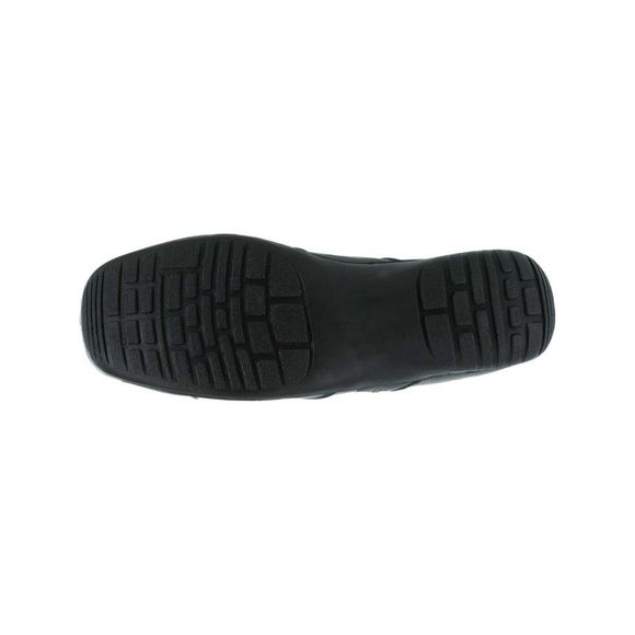 EASY STREET Womens Black Perforated Forever Round Toe Wedge Slip On Mules 6 M